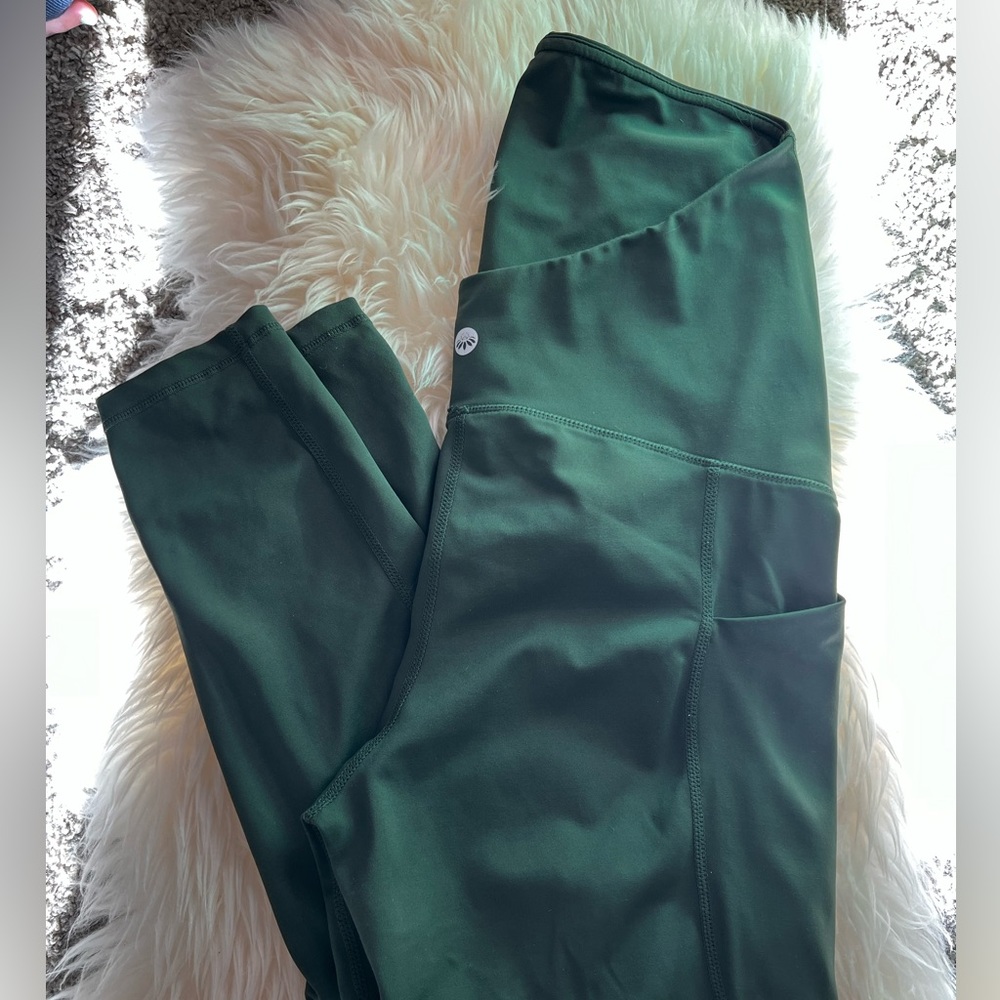 Senita Athletics Lux Maternity Pants-Medium-Dark Green